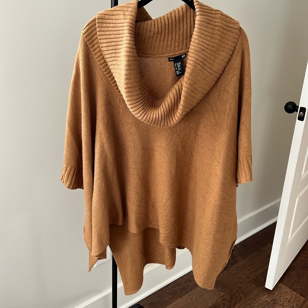 H&M cowl neck poncho